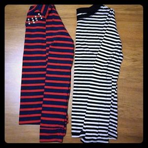 Bundle 2 striped long sleeves girls shirts